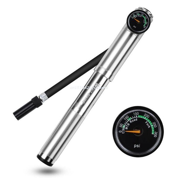 

bike pumps 360 degree rotatable tracheal bicycle pump high pressure portable mtb road basketball inflator riding accessories dropship