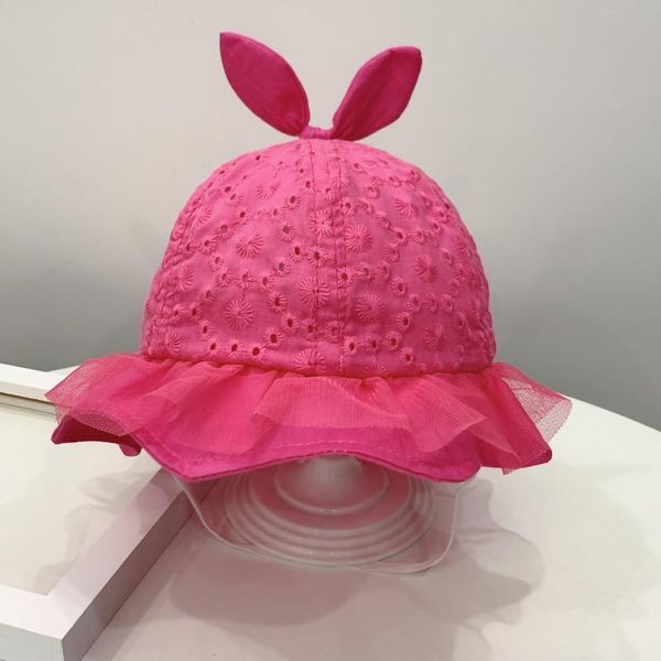 

toddler cute sun hat baby kids boys girls printing pattern bucket hats casual cap summer children visor beachwear caps &, Yellow