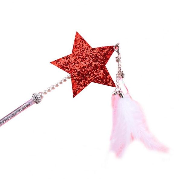 

cat toys interactive toy eye-catching attractive wand stick feather pet supplies