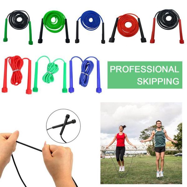 

adjustable skipping rope boxing jumping weight loss exercise fitness speed gym ropes flexible plastic tubing light jump