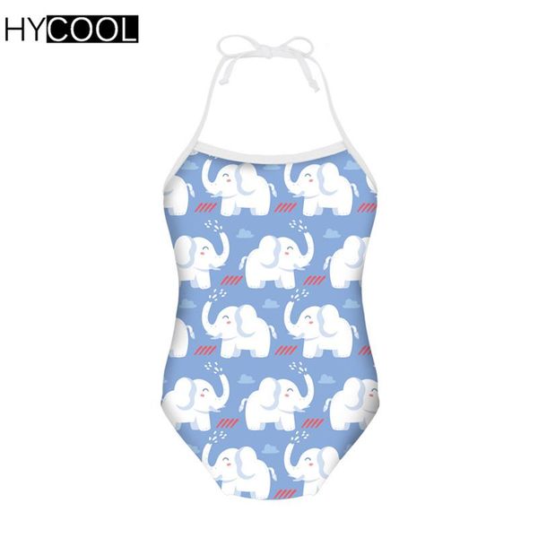 

one-piece suits hycool swimsuit 2021 kids swimwearcartoon elephant design children bathing suit