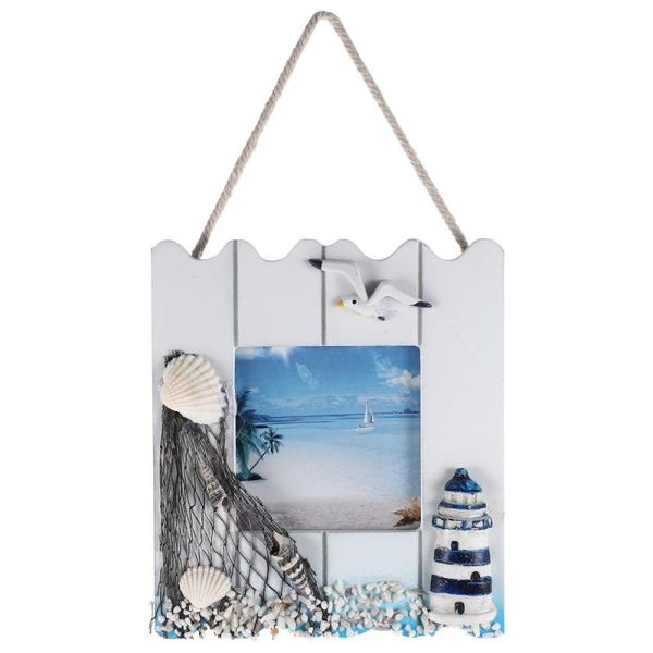 

frames nautical style wooden po frame picture holder home coffee shop decoration