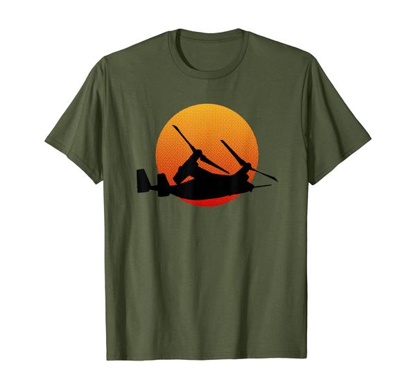 

v-22 osprey aircraft military history lovers t-shirt, White;black