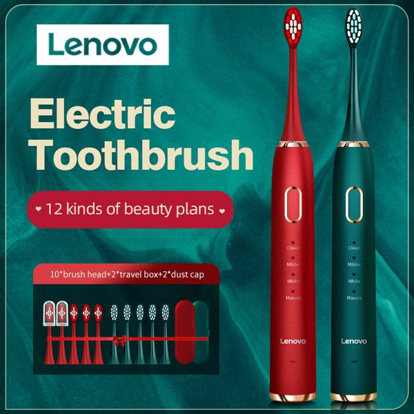 

lenovo electric toothbrush usb charging ipx7 45000 minute waterproof removing dental plaque protect teeth sonic toothbrush