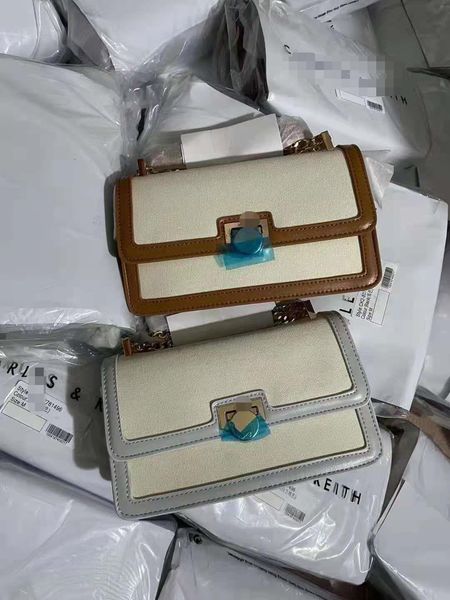 

designer chain summer new women's metal buckle crossbar small square bag pw2-75060066