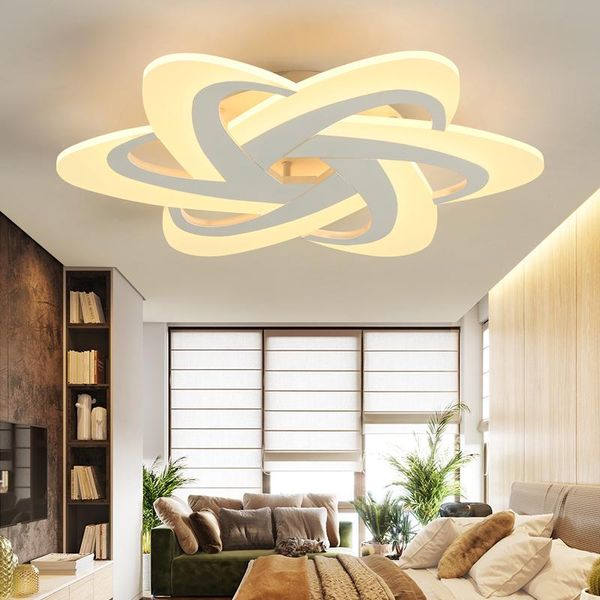 

ceiling lights modern simple bedroom lamp led warm romantic personality living room dining main acrylic lamps