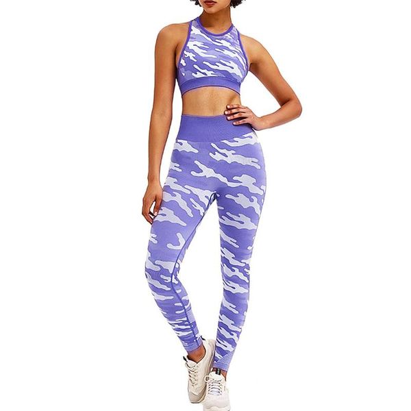 

yoga outfit btapark seamless women's set sleeveless crop high waist long leggings ribbed workout sport suits gym fitness sportswear