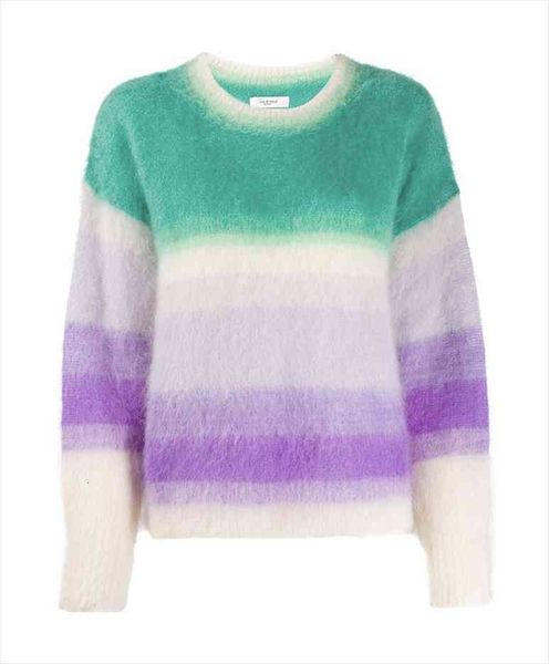 

womens color striped fall rainbow women sweaters gradient green top, White;black