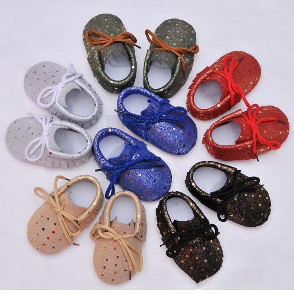 

first walkers genuine leather baby moccasins shoes dot flash soft bottom born 0-24m