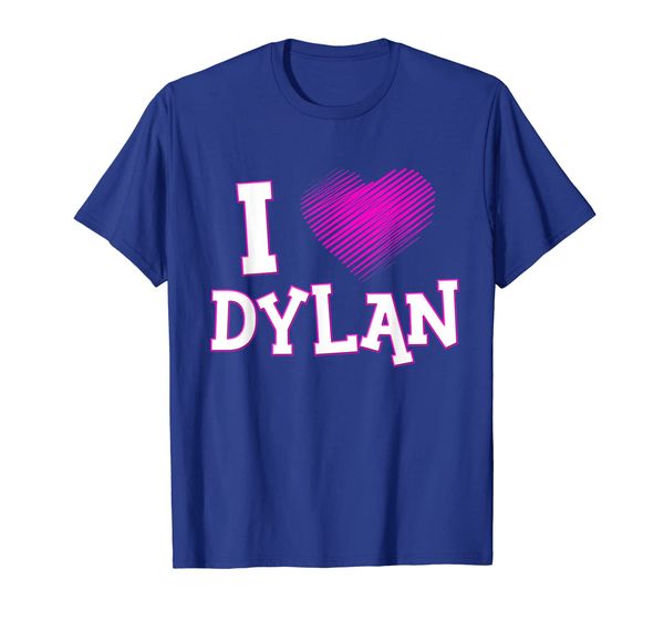 

i love dylan t-shirt gift boyfriend husband son relationship, White;black