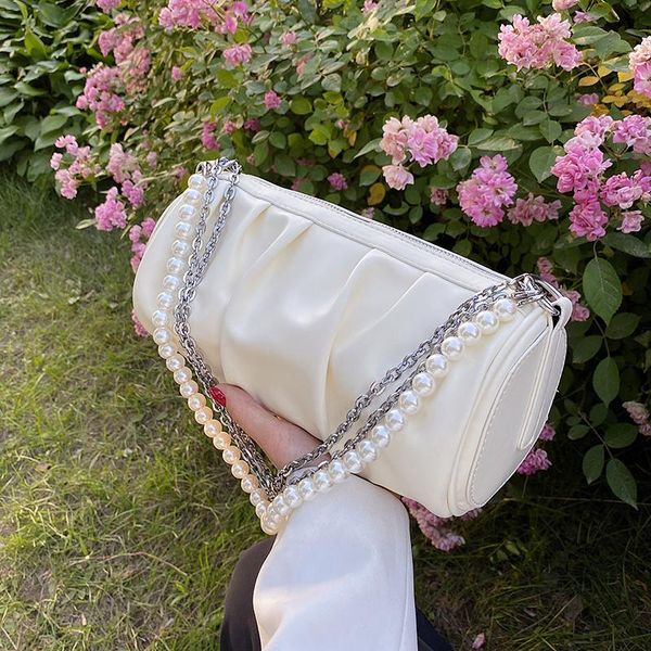 

evening bags small chain shoulder bag 2021 fashion pearl messenger single underarm
