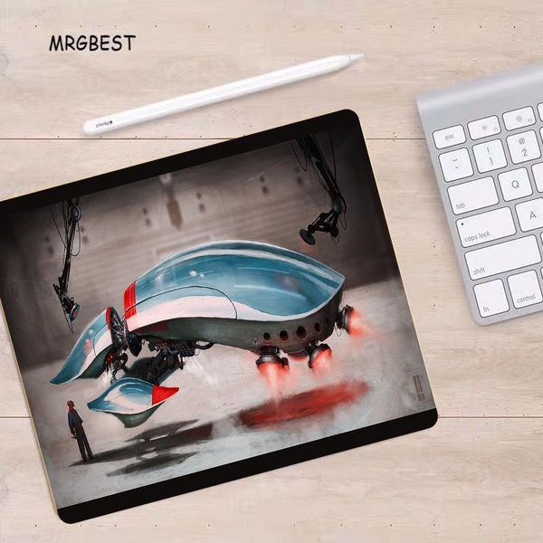 

mouse pads & wrist rests mrg mouse-pad small 22x18/25x20/29x25cm with rubber pad provide comfort outer space technology pattern