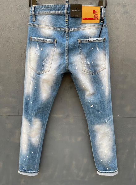 

men's jeans factory wholesale business men slim coolguy denim straight trousers pants baggy, Blue
