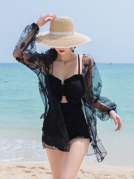 

one-piece suits swimsuit one piece swimsuits woman monokini women surfing may female beach breasts fund 2021 korea ins fairy fei cotton