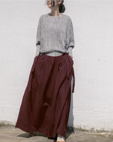 

women loose retro cotton linen pants ladies solid color autumn trousers female 2021 spring women's & capris, Black;white