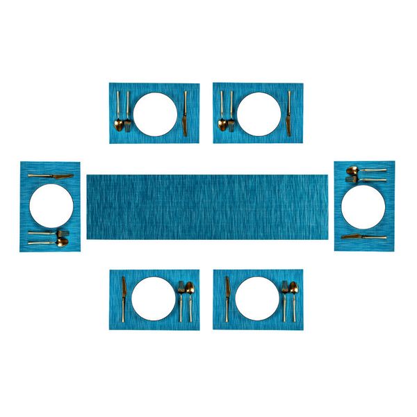 

pvc dining mat table flag set l home thermal insulation washable towel