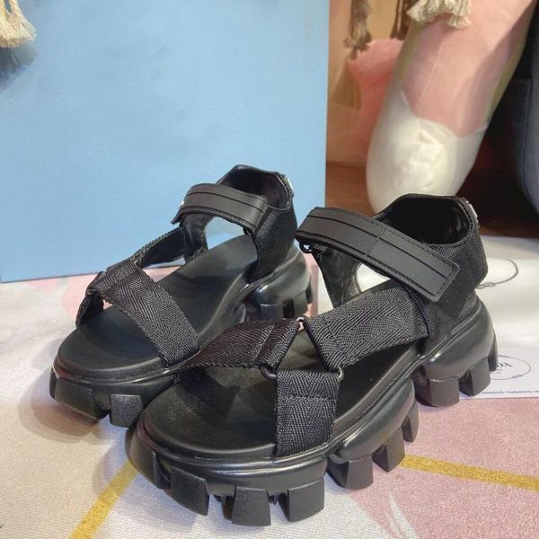 

dress shoes high heeled sandals female summer 2021 women thick bottom wedge with open toe platform increased, Black