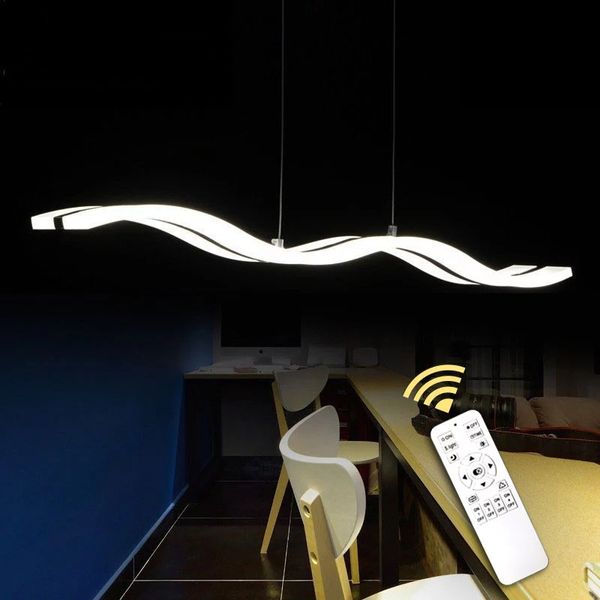 

modern led pendant light for dining lamp living room kitchen 97cm 38w acrylic ceilling mounted hanging lamps