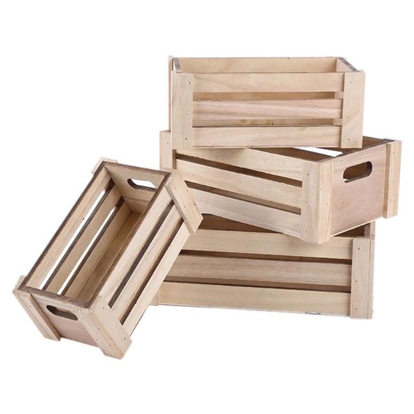 

storage baskets 4x creative rectangular wooden deskbasket desk organizer box