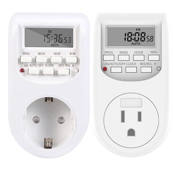 

timers electronic digital timer switch us eu kitchen 24 hour cyclic programmable timing socket