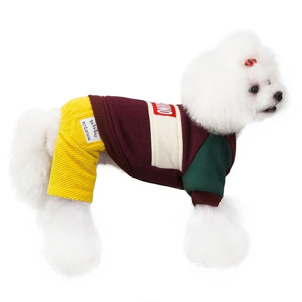 

dog apparel pet products multi-color winter autumu fashion jumpsuit rompers cloths goods