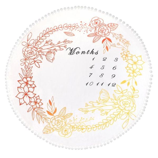 

baby blanket pography flannel color printing born hundred days anniversary po play mat blankets & swaddling