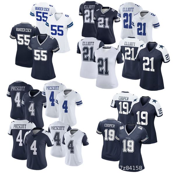 

tracksuit jerseys 2021 cowboys women's 4#19#21#55# legendary second generation jersey, Gray