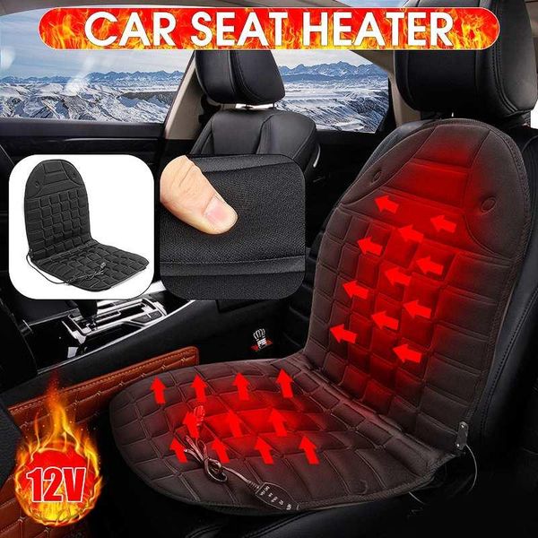 

pair 12v universal car heated seat cushion covers adjustable auto heating pad electric