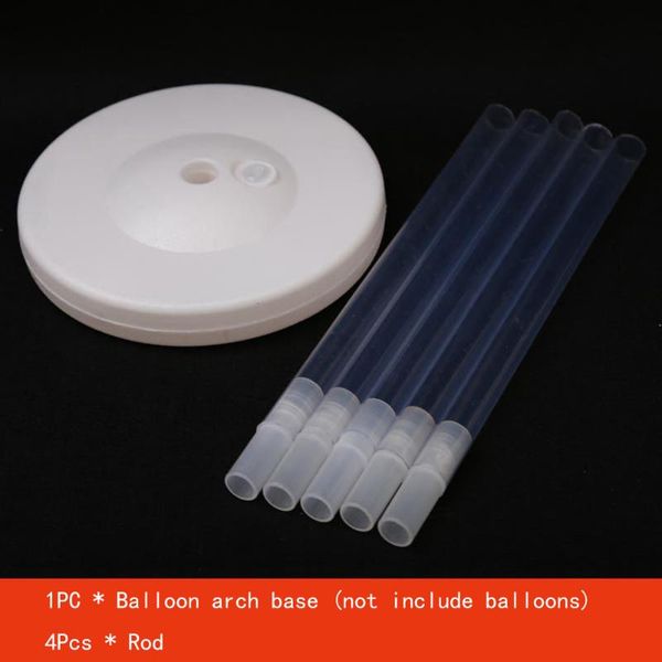 

party decoration birthday plastic easy setup supermarket arch base wedding reusable column durable thicken balloons with 4 rods