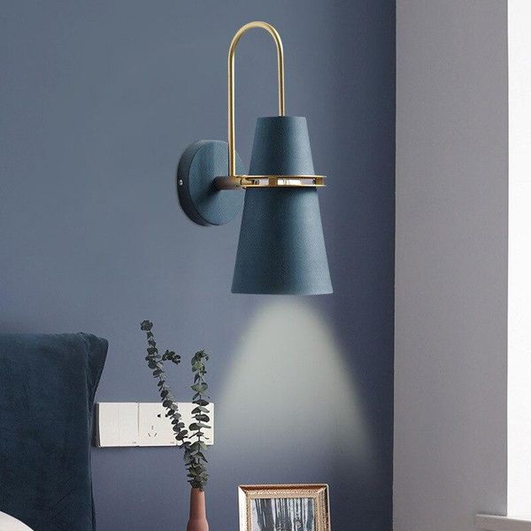 

wall lamp modern nordic led sconce home decoration bedroom fixture indoor bedside lighting bathroom vanity light horn