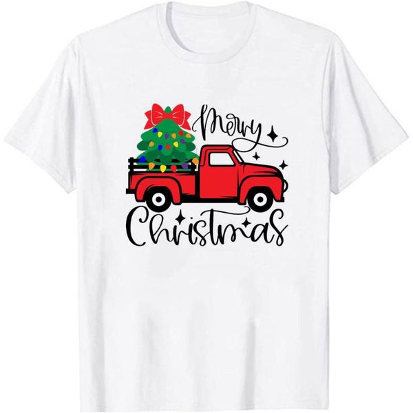 

women's t-shirt women graphic merry christmas short sleeve t shirt snowflake cute 2022 print tees female year xmas clothing, White