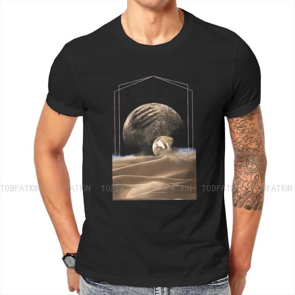 

men's t-shirts moons tshirt for men dune chronicles sci-fi movie camisetas style t shirt comfortable printed loose, White;black