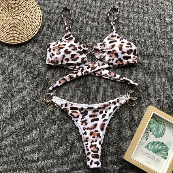 

bikini swimwear women swimsuit 2021 leopard brazilian set push up bathing suit female summer beach wear biquini ks-20 one-piece suits