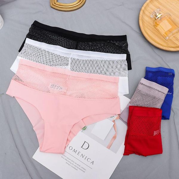 

women's panties high waist see-through intimates seamless women lingerie underwear underpants for s-xl, Black;pink