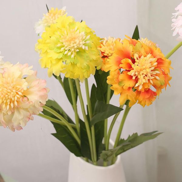 

decorative flowers & wreaths pine artificial silk flower home display small wild chrysanthemum for wedding party arrangement ornam