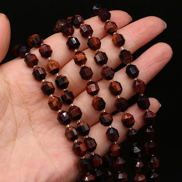 

other 2021 -selling natural stone semi-precious stones red tiger eye faceted bead for making diy necklace bracelet size 8mm gift