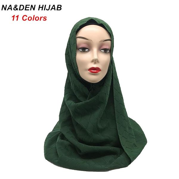 

scarves 10pcs/lot women crinkled fashion head pashmina chiffon wrinkle hijab luxury femme satin bandana lady solid shawls, Blue;gray