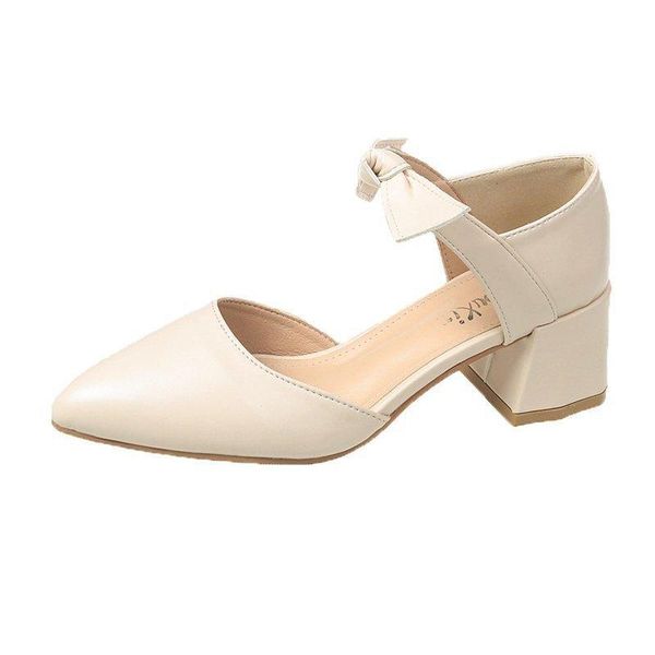 

sandals 2021 summer women bow knot shoes for point-toed with high heels, Black
