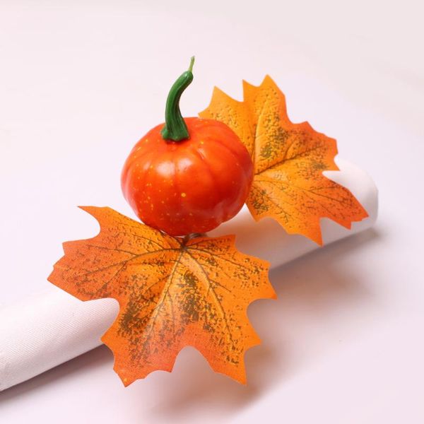 

napkin rings 30pcs maple pumpkin ring button