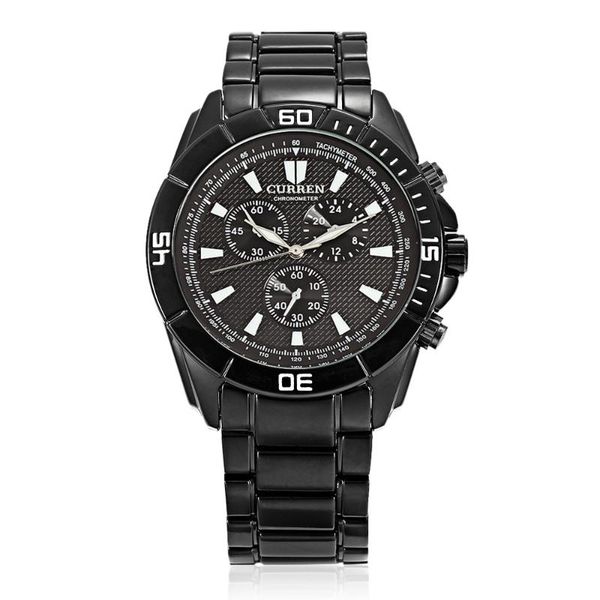 

wristwatches men gift men's watch waterproof quartz steel belt business casual luxury, Slivery;brown