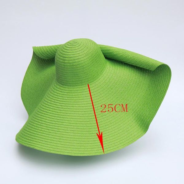 

wide brim hats wholesale 15colors ladies summer oversized women floppy big beach hat fashion foldable vacation sun visor caps drop, Blue;gray