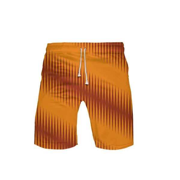 

gradient shorts casual stretch women men striped elastic joggers summer workout bottom pants harajuku running, Black;blue