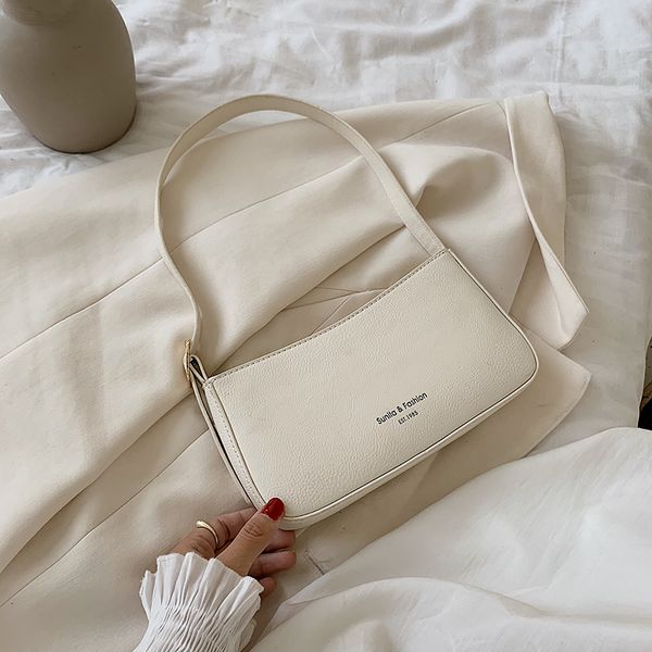 

2021 summer new female bag fashion shoulder bag casual female bag solid color leather ladies luxury designer female