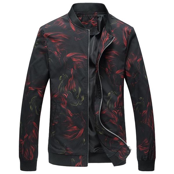 

spring men's jacket prints, plus size fashion youth ,summer white suits coat jackets, Black;brown