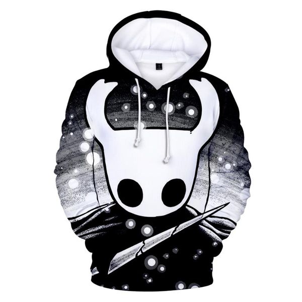 

men's hoodies & sweatshirts 3d print rholycrown hollow knight hoodie men women action games autumn boys fond pullovers xxs-4xl, Black