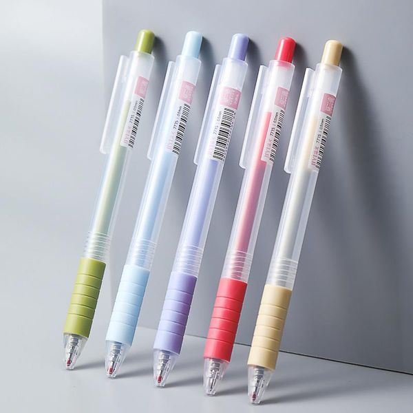 

1pcs gel pen 0.5mm black ink kawaiicreative student cute kids school office stationery love gift pens