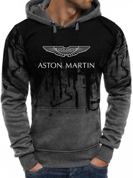 

men's hoodies & sweatshirts 2021 aston spring autumn men harajuku style fashion gradient mens classic hoodie delicate printed co, Black