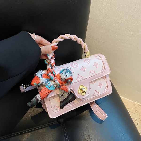 

women's 2021 new korean fashion embossed portable small square bag