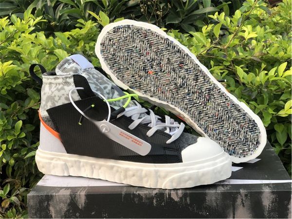 

2021 authentic readymade blazers mid outdoor shoes men women black white vast grey volt total orange sneakers 36-45