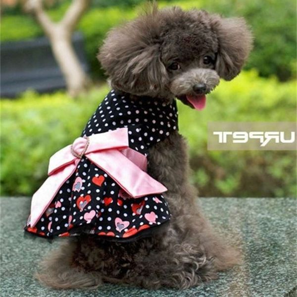 

summer pet clothes dog printed princess skirt